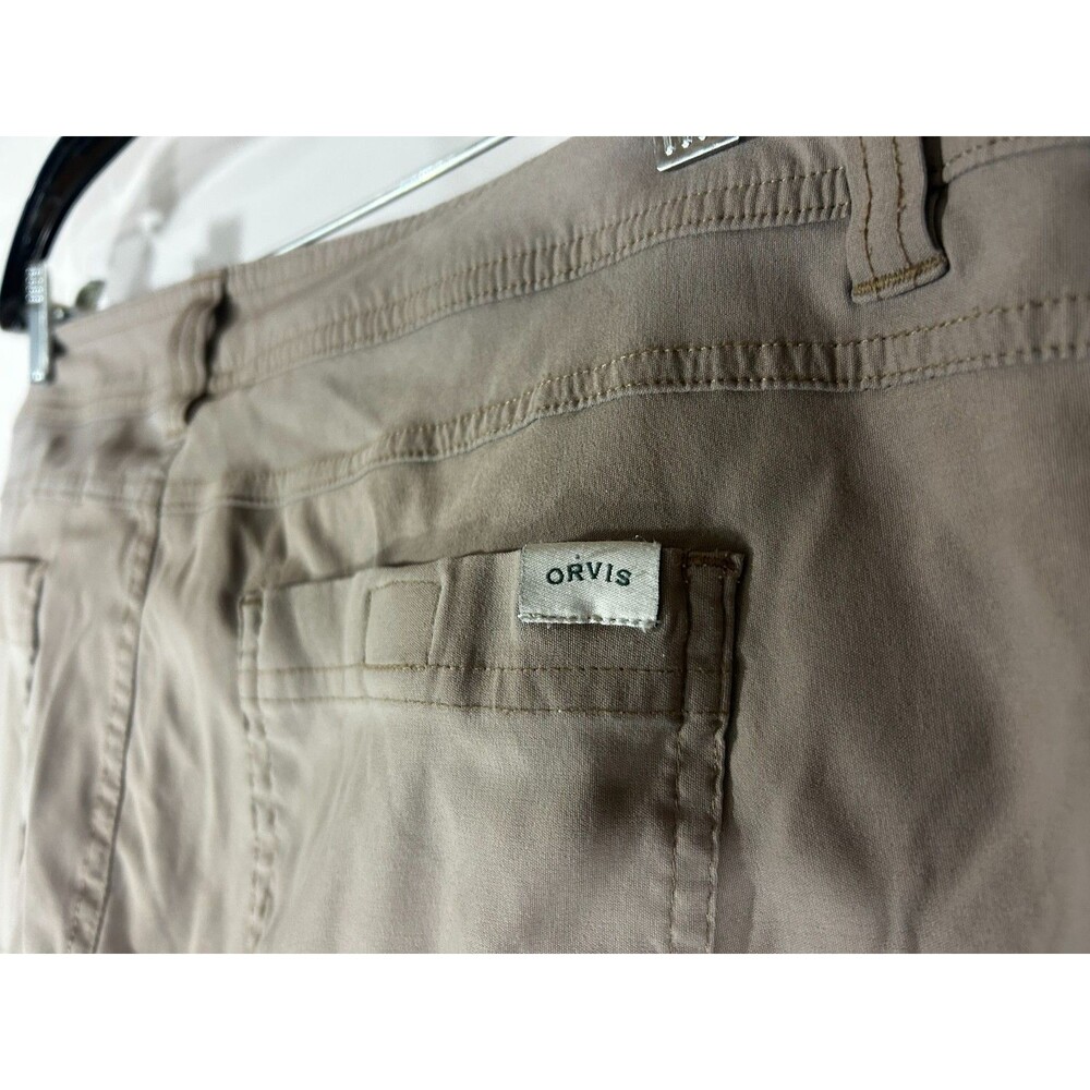Orvis Pants Men's 36x32 Khaki Fleece Lined Tech Trousers